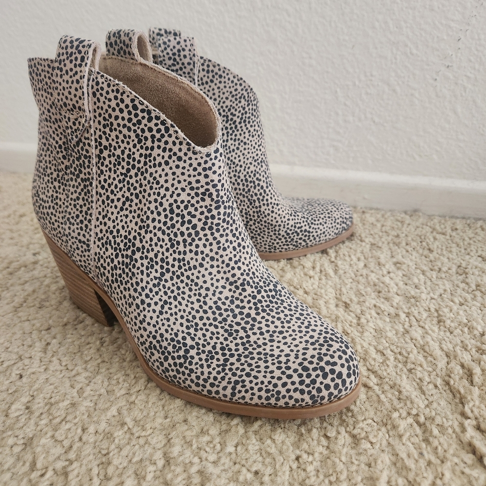 Spotted Ankle Boots